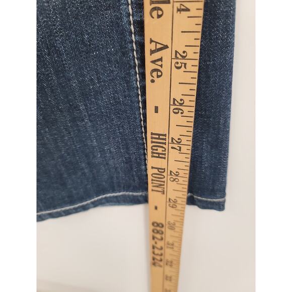 Miss Me Skinny Low Rise Cross Embellished Denim Blue Jeans 32 VTG Y2K 90s - Picture 11 of 12